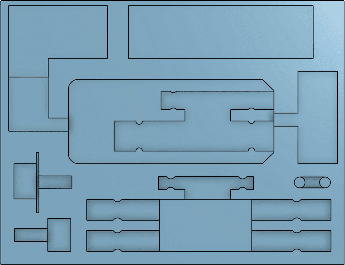 Case #2 foam layout CAD
