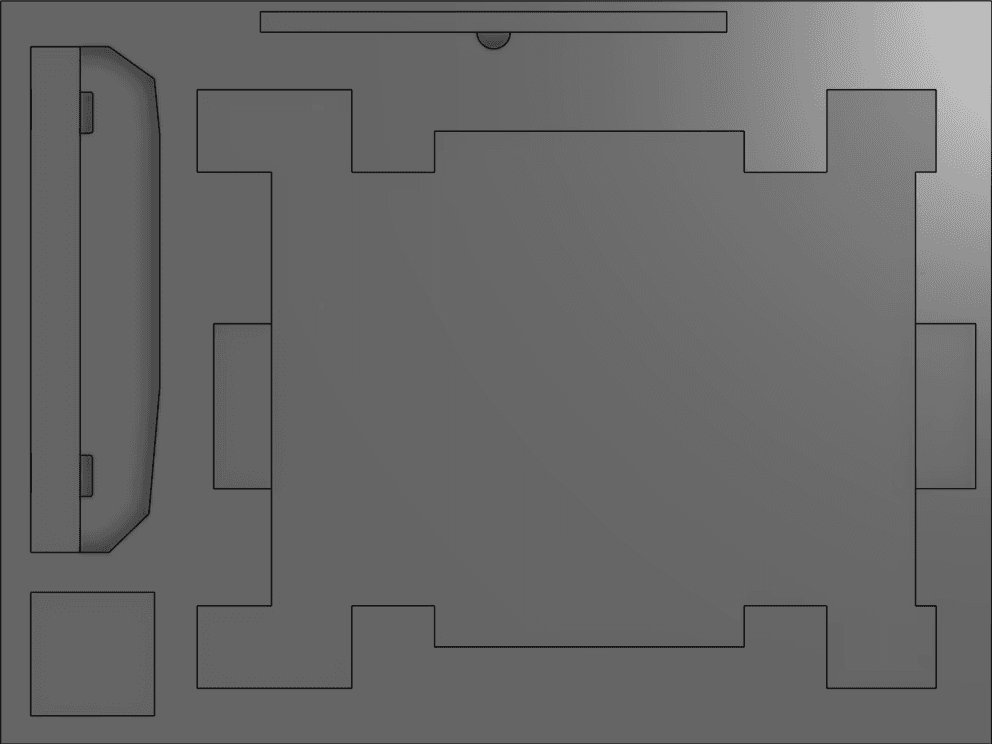 A Case #2 foam layout CAD revision